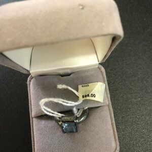 Natural Blue Topaz Ring.  Size 7